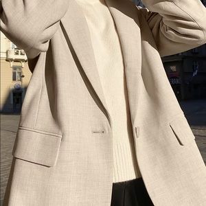 ♥️SOLD♥️Wilfred Nostalgia Blazer - Heather Oat Beige - size xxs